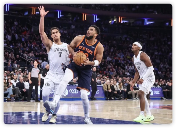 唐斯三双马绍尔空砍38分 OG35分尼克斯大胜独行侠